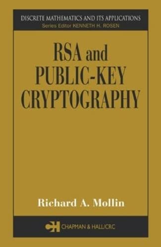 Stock image for RSA and Public-Key Cryptography (Discrete Mathematics & Its Application) for sale by Feldman's  Books