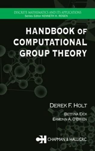 9781584883722: Handbook of Computational Group Theory