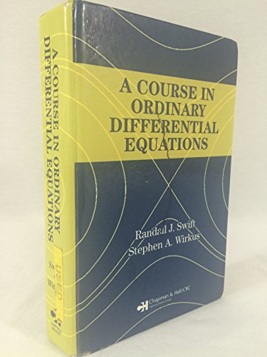 9781584884767: A Course in Ordinary Differential Equations