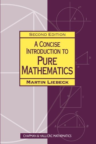 Stock image for A Concise Introduction to Pure Mathematics (Chapman Hall/Crc Mathematics) for sale by Ergodebooks