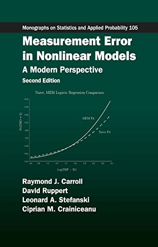 Stock image for Measurement Error in Nonlinear Models: A Modern Perspective, Second Edition (Chapman & Hall/CRC Monographs on Statistics & Applied Probability) for sale by Chiron Media