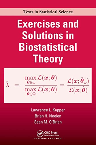 Beispielbild fr Exercises and Solutions in Biostatistical Theory (Chapman & Hall/CRC Texts in Statistical Science) zum Verkauf von HPB-Red