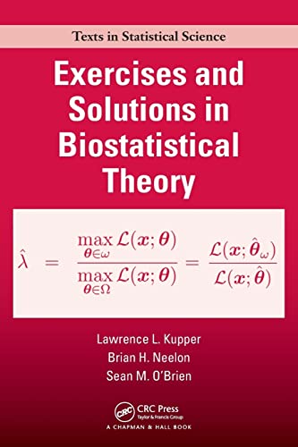 Imagen de archivo de Exercises and Solutions in Biostatistical Theory a la venta por Blackwell's