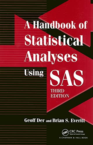 A Handbook of Statistical Analyses using SAS (9781584887843) by Der, Geoff