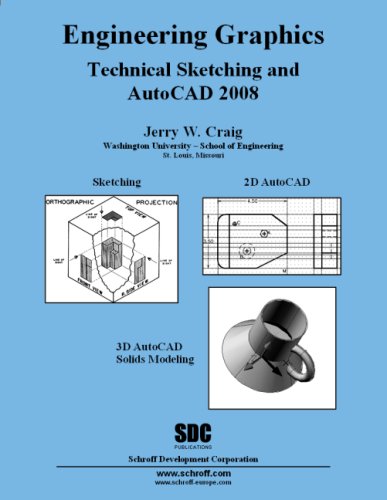 Beispielbild fr Engineering Graphics Technical Sketching and AutoCAD 2008 zum Verkauf von HPB-Red