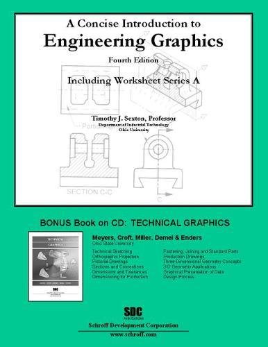 9781585035847: A Concise Introduction to Engineering Graphics (4th edition) with Workbook A