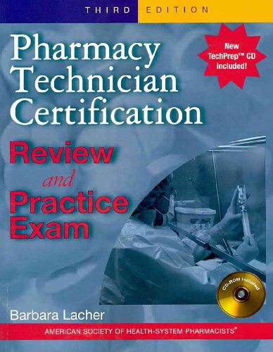 Imagen de archivo de Pharmacy Technician Certification a la venta por Better World Books