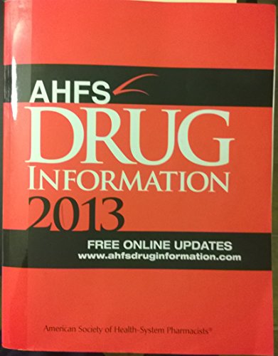 Stock image for AHFS Drug Information 2013 for sale by HPB-Red