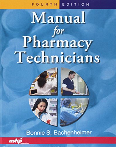 Imagen de archivo de Manual for Pharmacy Technicians, Package a la venta por Hay-on-Wye Booksellers