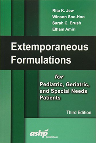 Stock image for Extemporaneous Formulations for Pediatric, Geriatric, and Special Needs Patients for sale by BooksRun