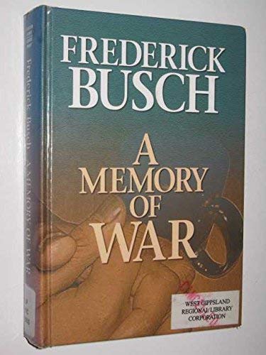 9781585473502: A Memory of War