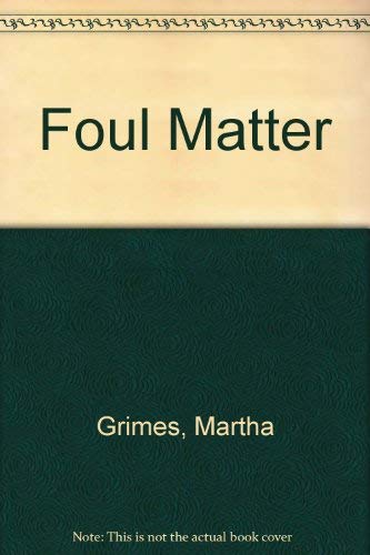 9781585473892: Foul Matter