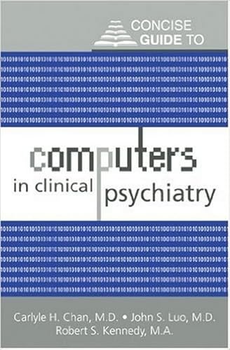 Beispielbild fr Concise Guide to Computers in Clinical Psychiatry zum Verkauf von Zubal-Books, Since 1961