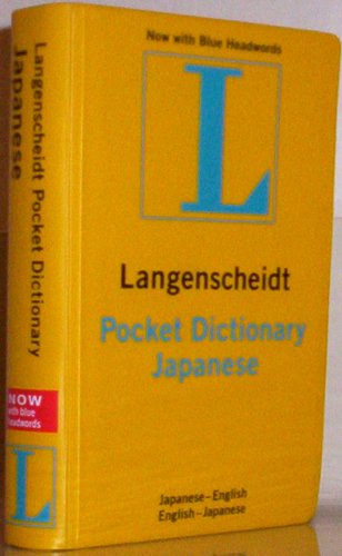 Imagen de archivo de Langenscheidt's Pocket Dictionary Japanese/English English/Japanese a la venta por Books of the Smoky Mountains