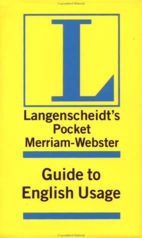 Stock image for Langenscheidt's Pocket Merriam Webster Guide to English Usage for sale by Pomfret Street Books