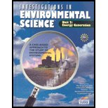 Imagen de archivo de Unit 2: Energy Generation (Investigations in Environmental Science - A Case-Based Approach to the Study of Environmental Systems) a la venta por Better World Books