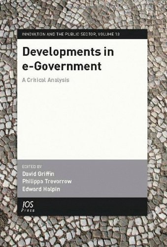 Imagen de archivo de Developments in E-Government : A Critical Analysis a la venta por Better World Books Ltd