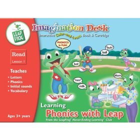 9781586057183: LeapFrog Imagination Desk Learning Phonics with Leap, Interactive Color & Learn Book & Cartridge, Le