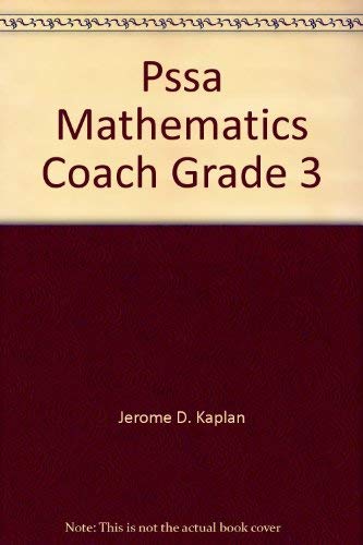 Stock image for Pssa Mathematics Coach Grade 3 for sale by Wonder Book