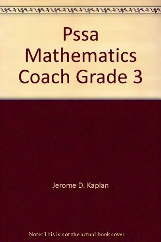 Stock image for PSSA Mathematics Coach, Grade 3 for sale by Booksavers of MD