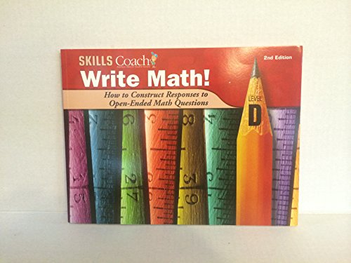 Stock image for Skills Coach WRITE MATH! LVL D, 2nd edition for sale by HPB-Red