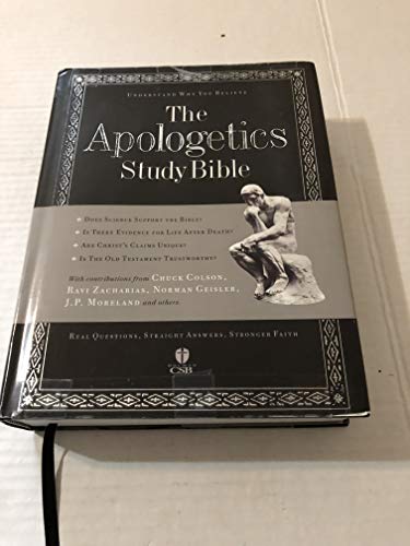 Imagen de archivo de The Apologetics Study Bible: Understand Why You Believe a la venta por Affordable Collectibles