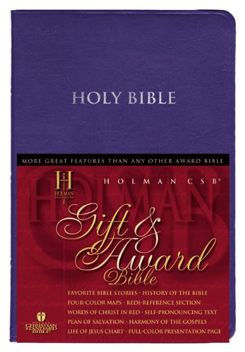 Beispielbild fr HCSB Gift & Award Bible (Black Imitation Leather) zum Verkauf von Ergodebooks