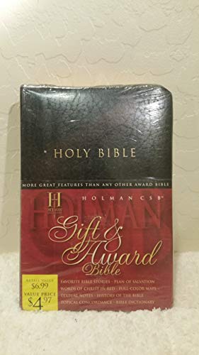 9781586400699: Holman Christian Standard Bible & Award: Black