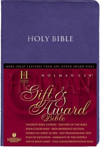 Beispielbild fr HCSB Gift & Award Bible (Blue Imitation Leather) zum Verkauf von Ergodebooks