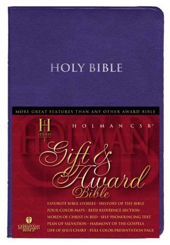 Beispielbild fr HCSB Gift & Award Bible, White Imitation Leather zum Verkauf von Wonder Book