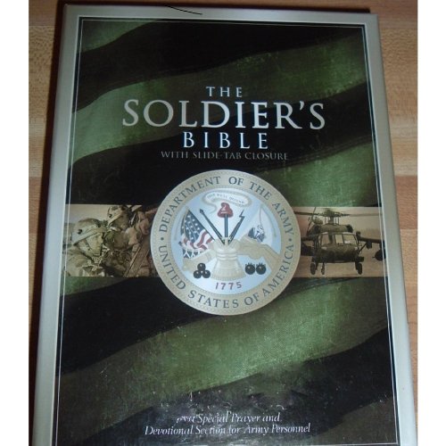 Beispielbild fr THE SOLDIER'S BIBLE: with Special Prayer and Devotional Section for Army Personnel; Green, Bonded Leather with Slide-Tab Closure zum Verkauf von Front Cover Books