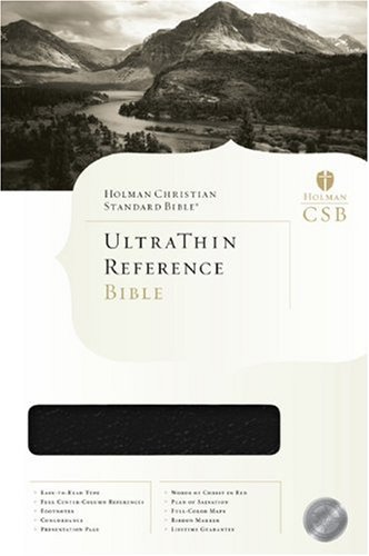 9781586401399: The Holman Ultrathin Reference Bible: Holman Christian Standard Bible, Ultra Thin Classic, Slide Tab, Burgundy, Bonded Leather, Indexed