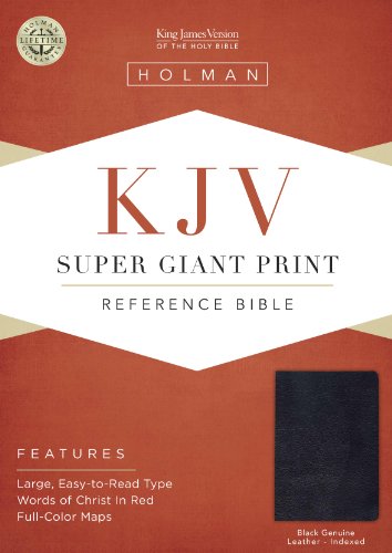 9781586401870: Holy Bible: King James Version, Black Genuine Leather, Super Giant Print Reference