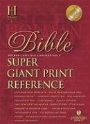 9781586402624: HCSB Super Giant Print Reference Bible, Black Bonded Leather