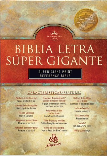 9781586403119: Santa Biblia / Holy Bible: Antiguo y nuevo testamento, Version Reina-Valera 1960, Letra super Gigante Con Referencias, Burgundy, Imitation Leather, Super Giant Print