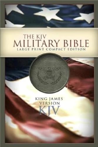 Beispielbild fr KJV Large Print Compact Military Bible, Red Letter, Presentation Page, Articles, Cross-References, Full-Color Maps, Easy-to-Read Bible Type zum Verkauf von Red's Corner LLC