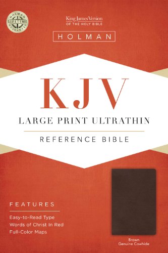 9781586404253: KJV Large Print Ultrathin Reference Bible, Brown