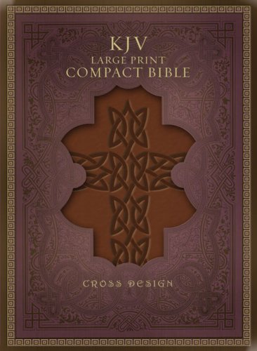 Beispielbild fr KJV Large Print Compact Bible, Brown Celtic Cross LeatherTouch zum Verkauf von Book Deals