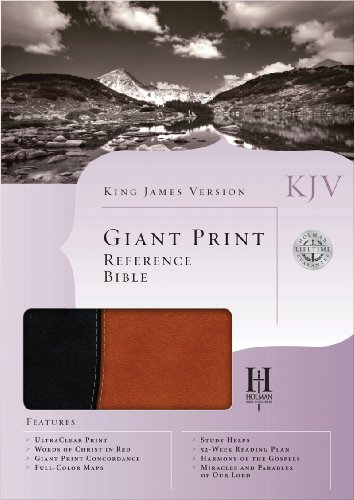 Beispielbild fr KJV Giant Print Reference Bible (Black/Tan Duotone) zum Verkauf von Ergodebooks