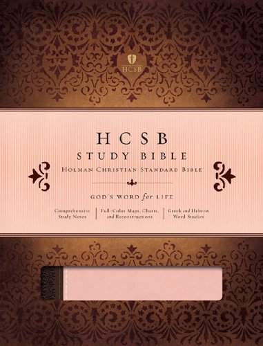 Stock image for HCSB Study Bible : Holman Christian Standard Bible, Brown & Blush Simulated Leather for sale by Mahler Books