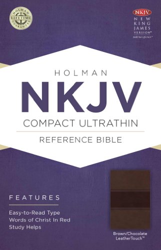 9781586406219: NKJV Compact Ultrathin Bible, Brown/Chocolate LeatherTouch