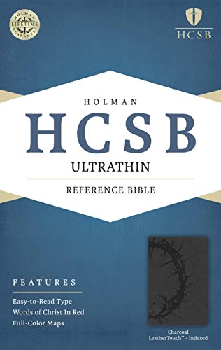 9781586407254: HCSB Ultrathin Reference Bible, Charcoal, Indexed