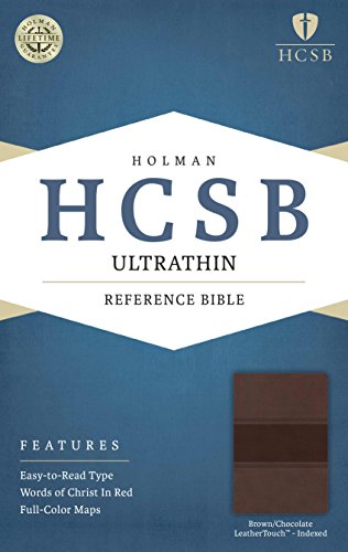 9781586407292: HCSB Ultrathin Reference Bible, Brown/Chocolate Leathertouch