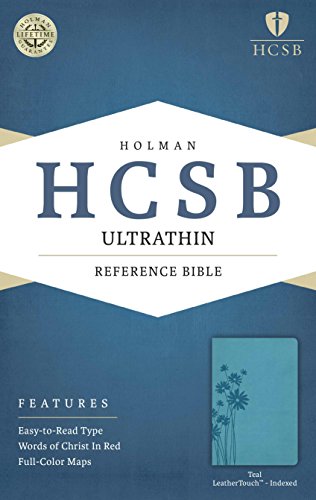 Beispielbild fr HCSB Ultrathin Reference Bible, Teal LeatherTouch Indexed Holman Bible Publishers zum Verkauf von Aragon Books Canada