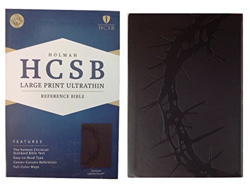 9781586407957: HCSB Large Print Ultrathin Reference Bible, Charcoal