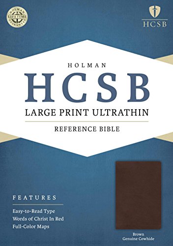 9781586408091: HCSB Large Print Ultrathin Reference Bible, Brown