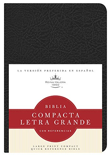 Stock image for RVR 1960 Biblia Compacta Letra Grande con Referencias, negro imitacin piel (Spanish Edition) for sale by GF Books, Inc.