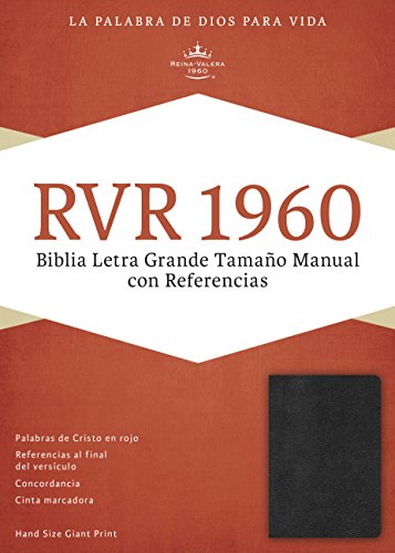 9781586408800: RVR 1960 Biblia Letra Grande Tamao Manual, negro imitacin piel con ndice