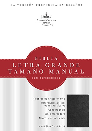 9781586408831: RVR 1960 Biblia Letra Grande Tamao Manual, negro piel fabricada (Spanish Edition)