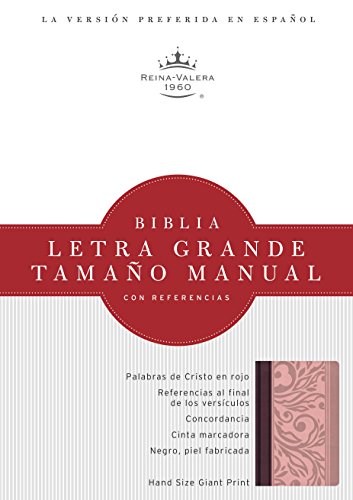 9781586408947: RVR 1960 Biblia Letra Grande Tamao Manual, borravino/rosado smil piel